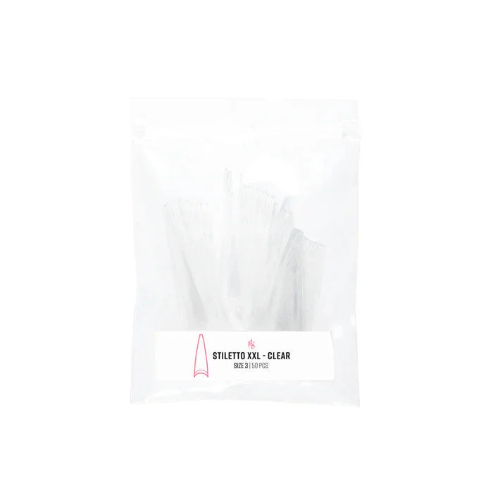 C-Curve Tip - CCTC02 XXL Stiletto Clear Refill - Image 4