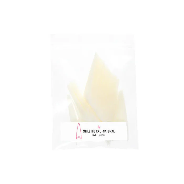 C-Curve Tip - CCTC02 XXL Stiletto Natural Refill - Image 2
