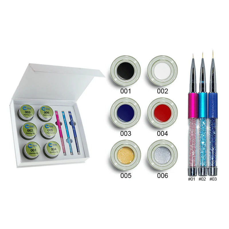 Painting Gel + 3 Brushes