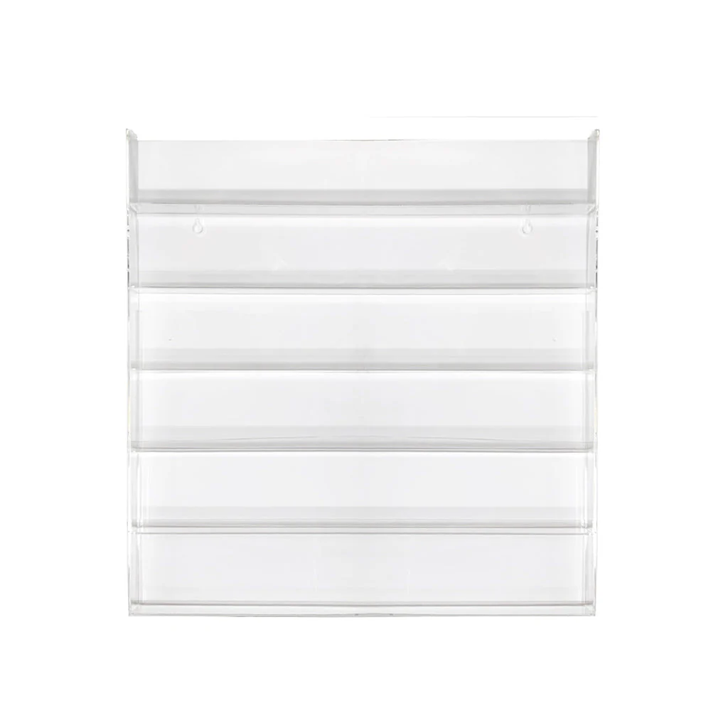 Clear Acrylic Wall Display - 90 Polish Bottles Colour Centre