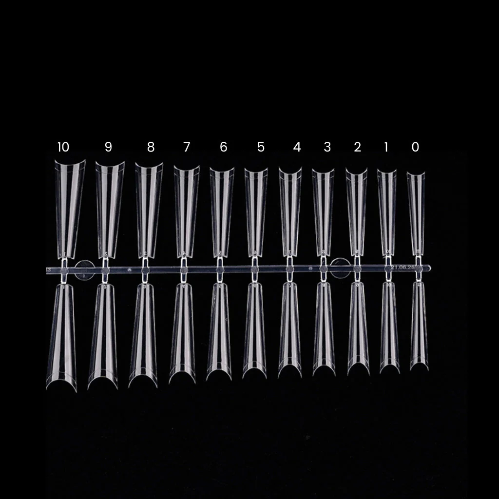 Coffin Clear Tip - Size 5 (10pk) - Image 3