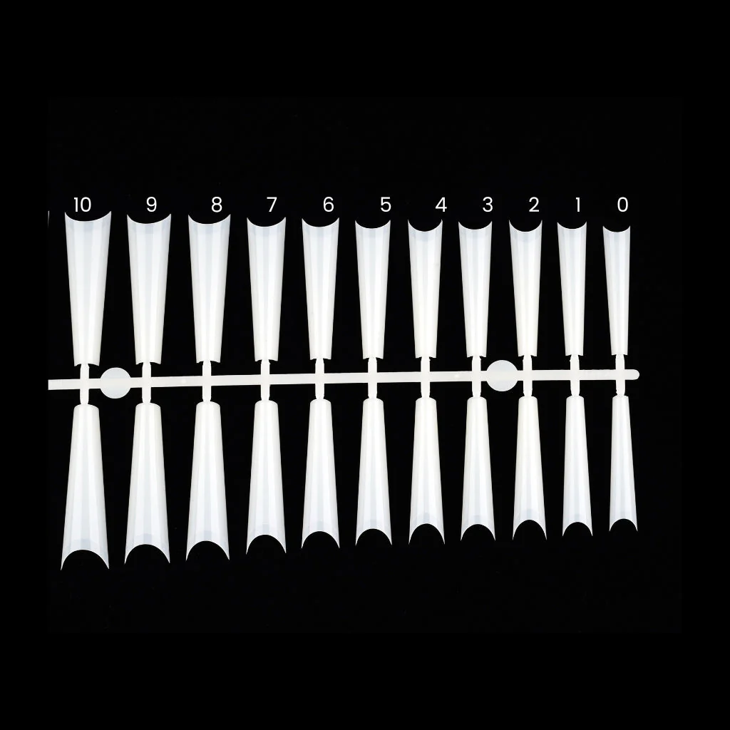 Coffin Natural Tip - Size 8 (10pk) - Image 3