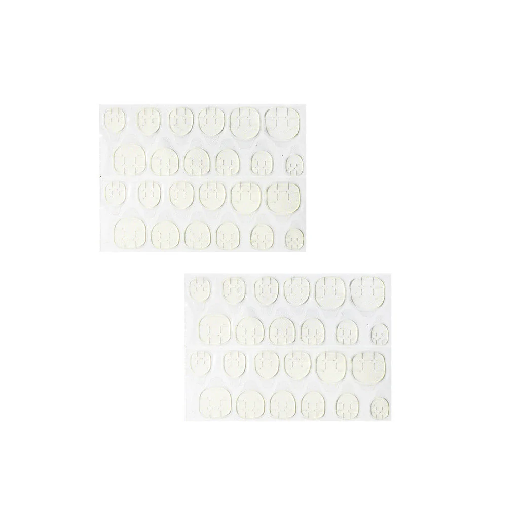 Double Sided Nail Art Adhesive Tabs 10pc - Natural
