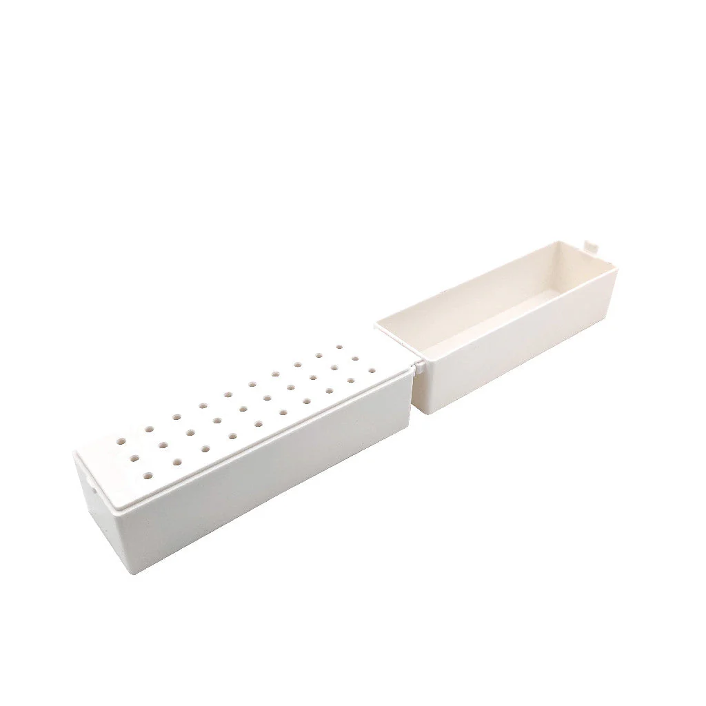 Drill Bit Holder Rectangle White