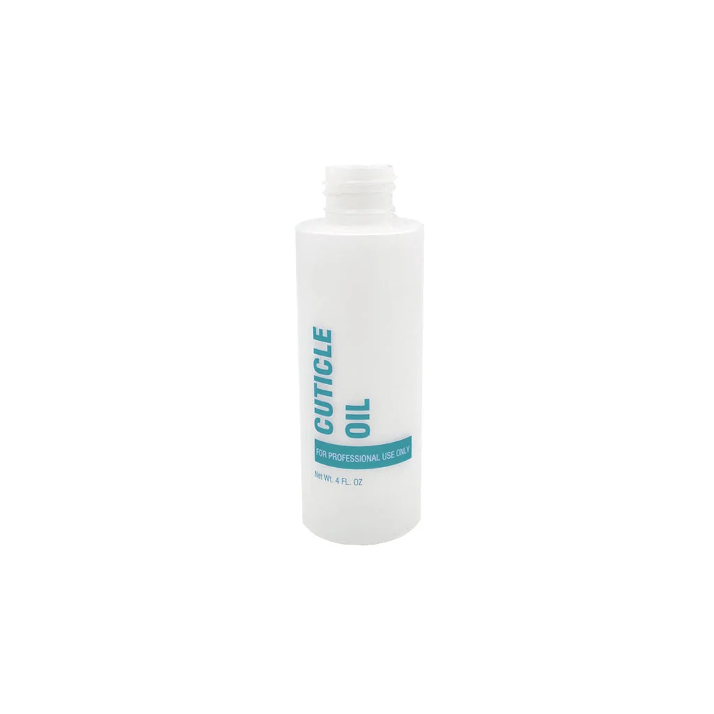 Empty Cuticle Oil Light Blue Bottle 118ml (4oz)