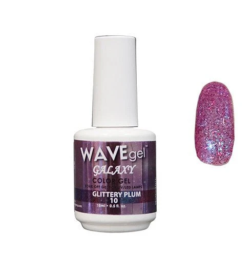 Galaxy Gel Polish - 10 Glittey Plum