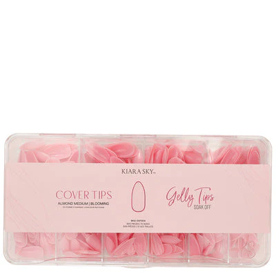 Gelly Tips Cover - Almond Medium Blooming