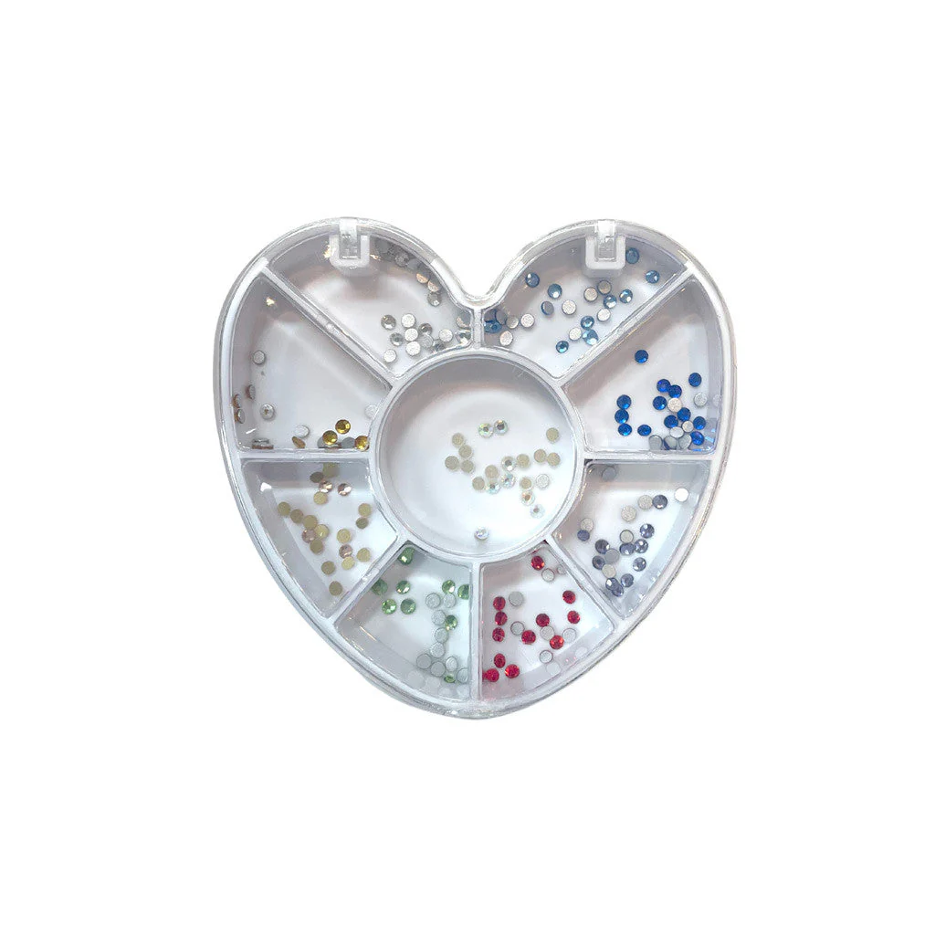 Heart Spin Wheel Round Rhinestones
