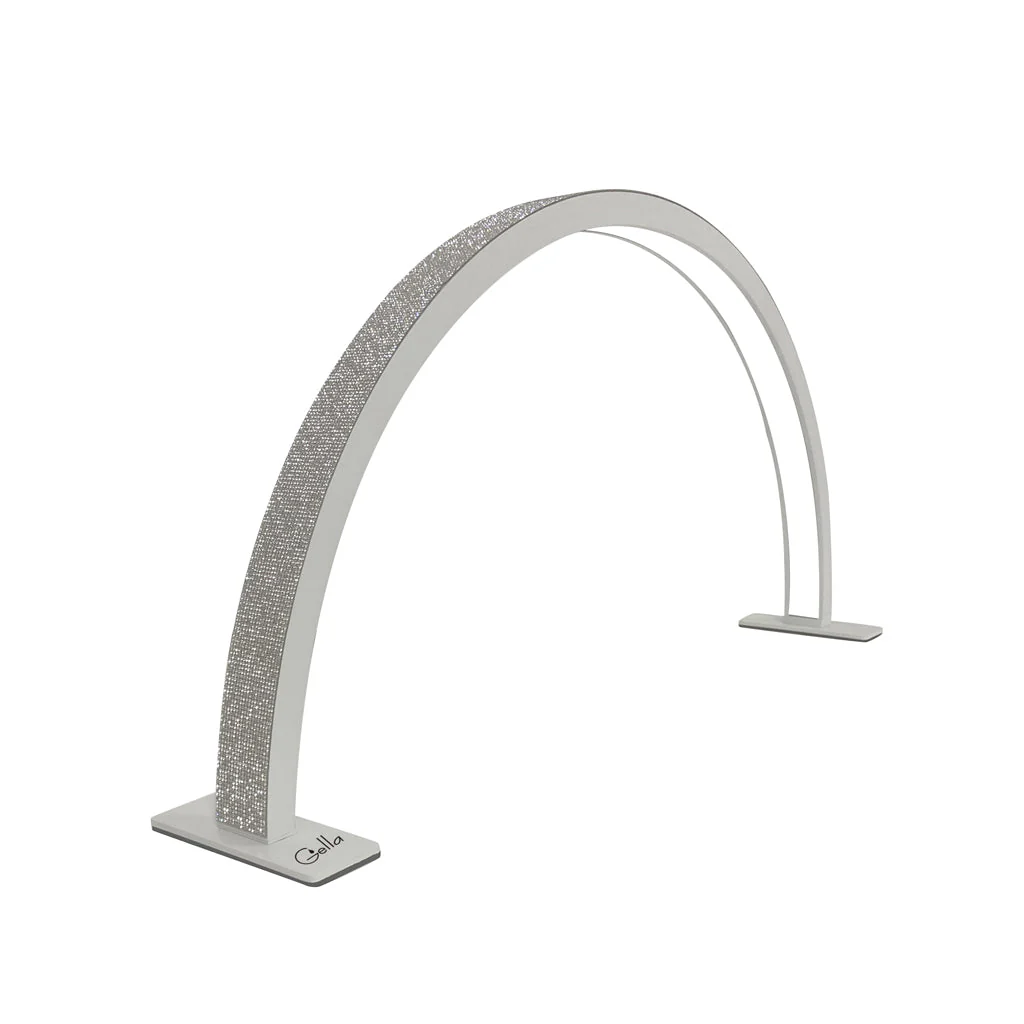 Table Lamp - LED Half Moon White Diamond