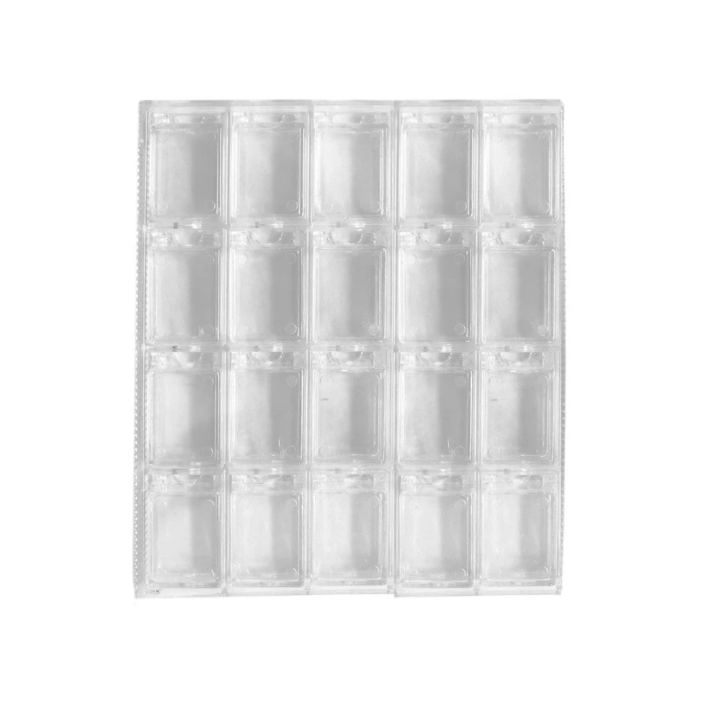 Nail Art Case Clear 20 Slots