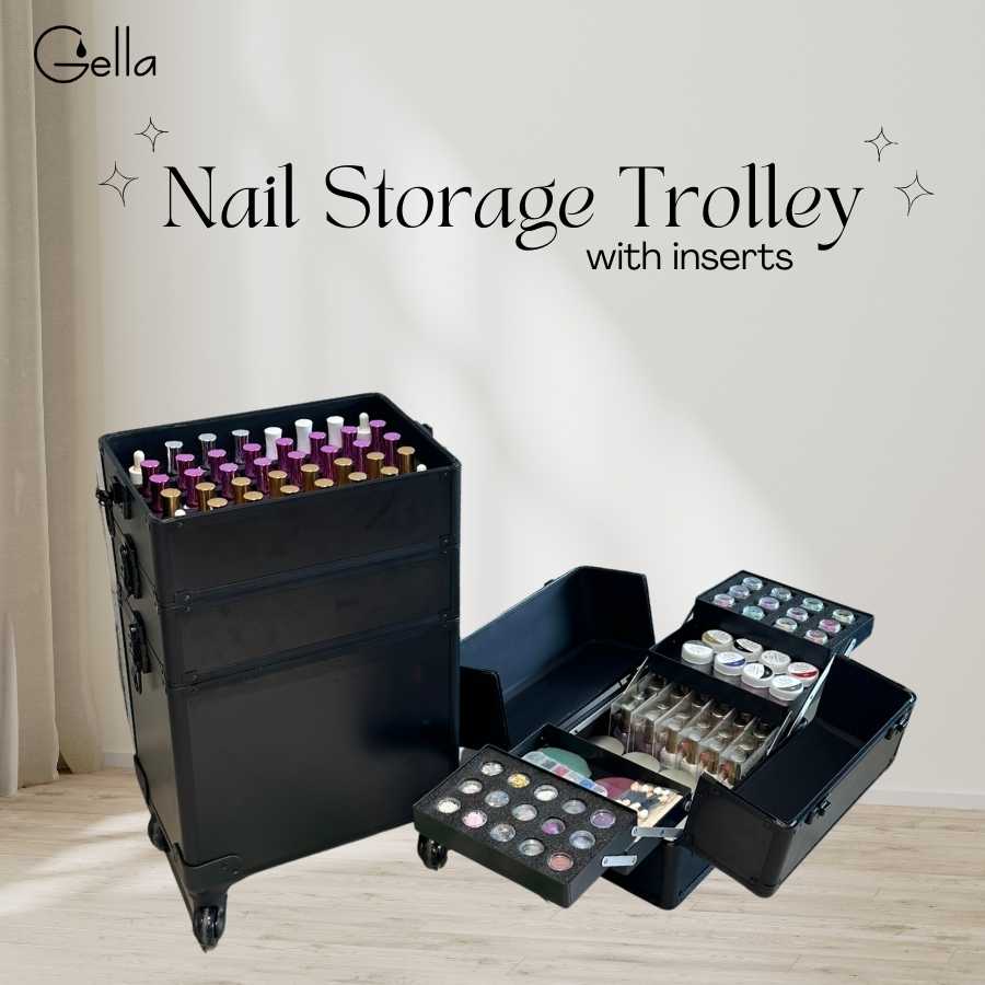 Nail Storage Trolley Case With Inserts - Image 2