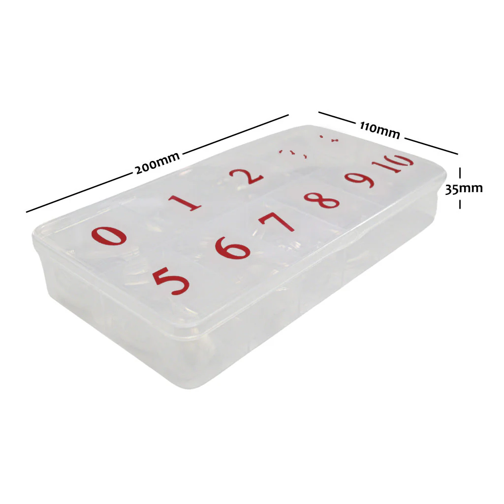 Nail Tips - Regular Natural 0 - 10 550pc - Image 3