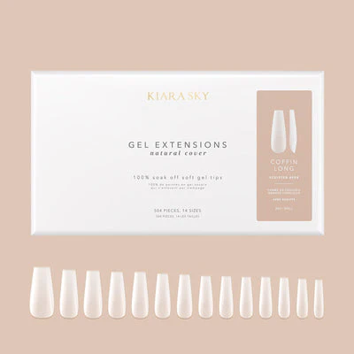 Natural Gel Extensions - NNCL Coffin Long - Image 2