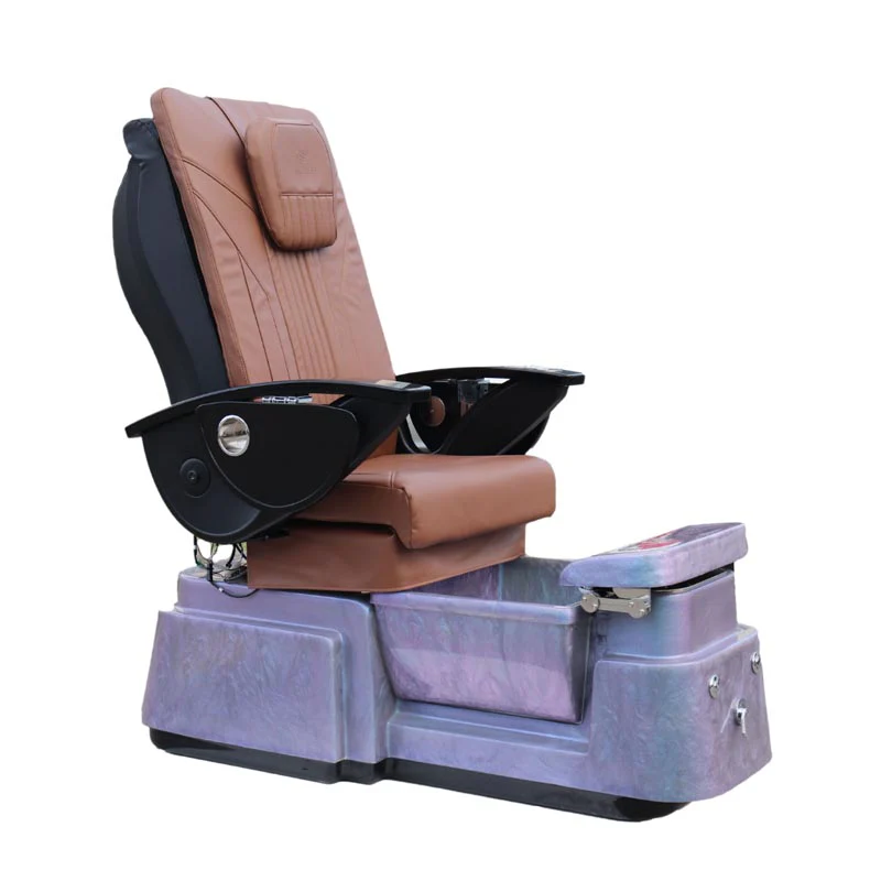 Pedicure Spa Chair - Aurora (Black | Cappuccino | Purple)