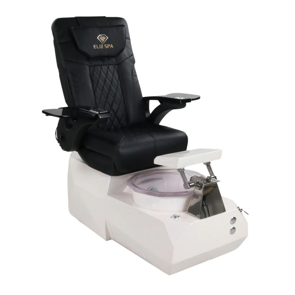Pedicure Spa Chair - Eclipse (Black | Black | White)