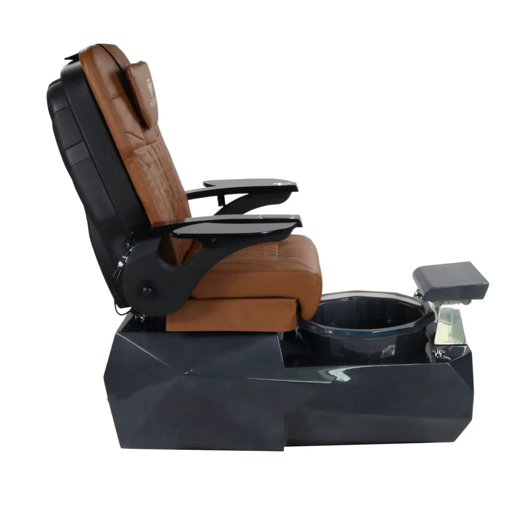 Pedicure Spa Chair - Eclipse (Black | Cappuccino | Black) - Image 3