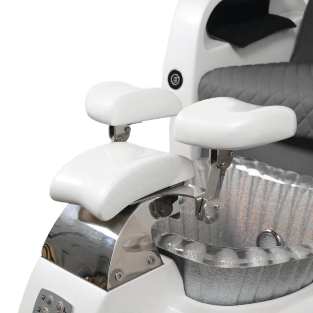Pedicure Spa Chair - Titus (White | Cappuccino | White) - Image 10