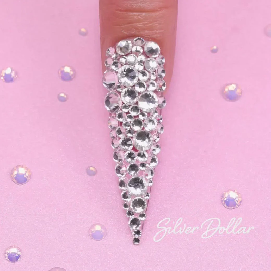 Rhinestones - KSR11 Silver Dollar