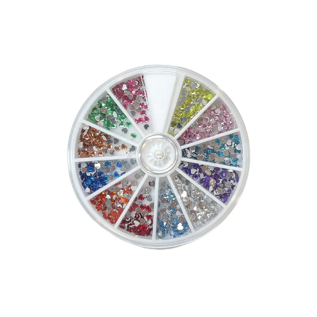 Small Spin Wheel Heart Assorted Colours