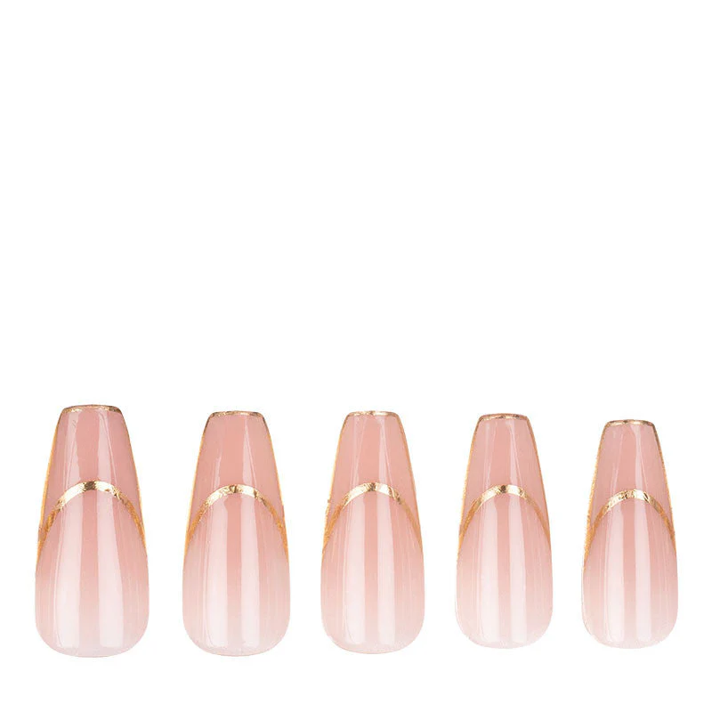 xPress Pro Press-On Nail Tips - XPCM06 Gilded Gold
