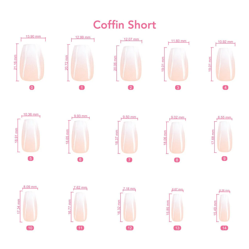 xPress Pro Press-On Nail Tips - XPCS06 Modern French - Image 8