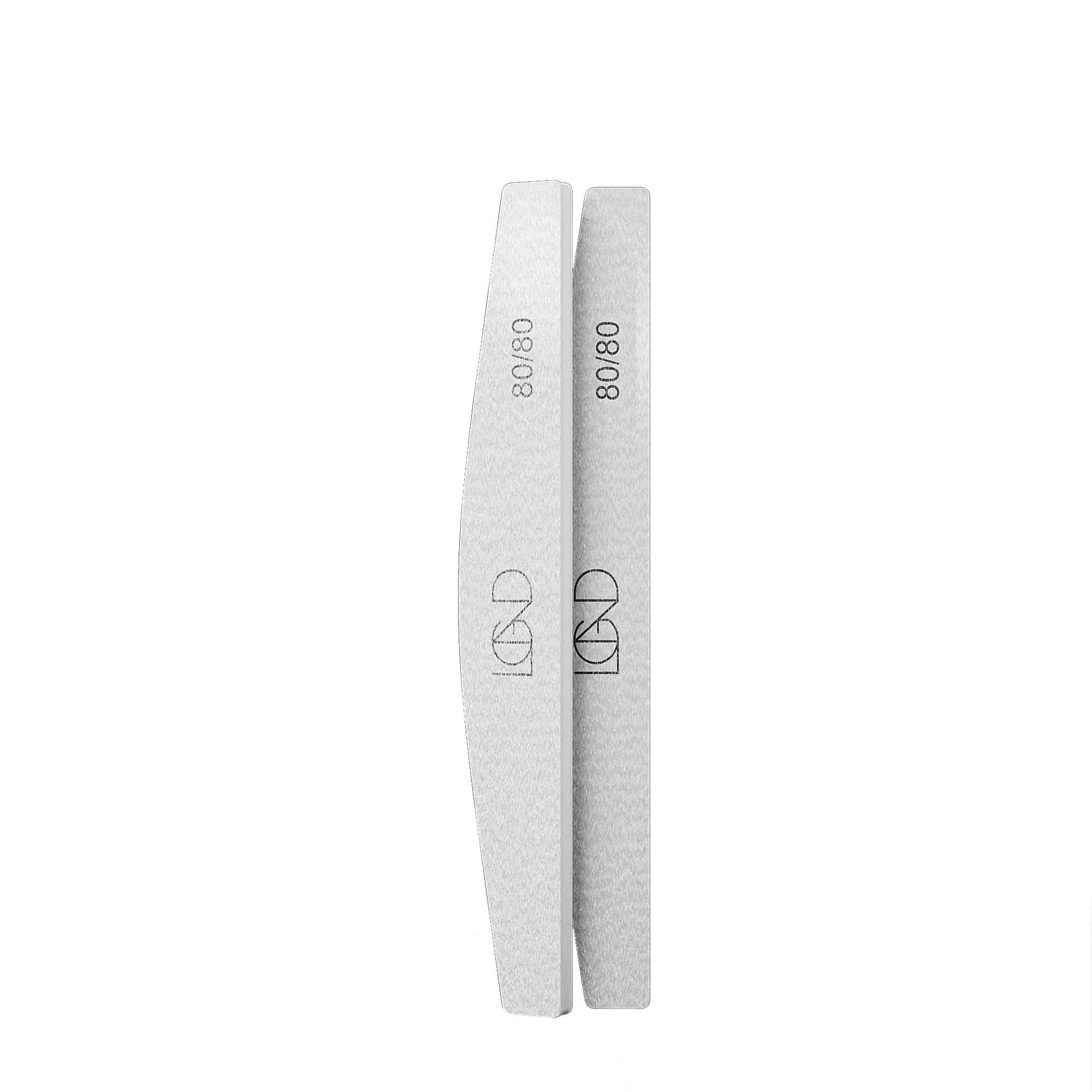 Nail File - Zebra Half Moon File 80/80 - 4 pack